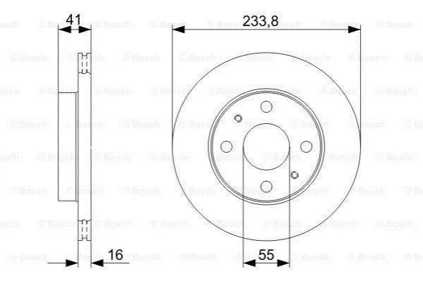 <strong>Диск гальмівний BOSCH 0986479352 (фото 1)</strong>