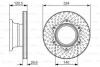 <strong>DB Диск тормозной задн. Vario 614-814 324x30 (вентил.) BOSCH 0986479600 (фото 1)</strong>