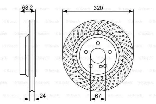 <strong>Диск гальмівний BOSCH 0 986 479 654 (фото 1)</strong>