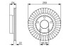 VW Тормозной диск задн.Audi A6 3.7/4.2,Passat 1.8/4.0 4 motion 98- BOSCH 0986479A42 (фото 2)