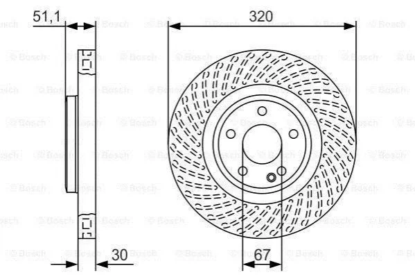 <strong>Диск гальмівний BOSCH 0986479A59 (фото 1)</strong>