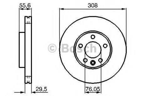 Гальмівний диск для BOSCH 0986479B88 фото товару