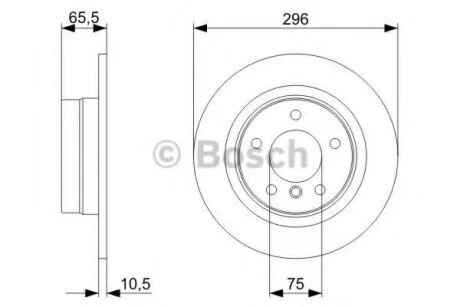 Гальмівний диск для BMW BOSCH 0986479C55 фото товару