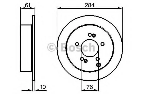 <strong>Тормозной диск BOSCH 0986479C61 (фото 1)</strong>