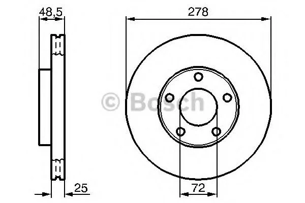 <strong>Гальмівний диск BOSCH 0986479C68 (фото 1)</strong>
