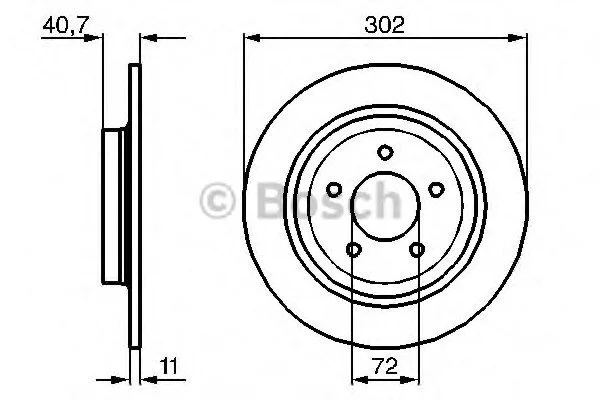 <strong>Гальмівний диск BOSCH 0986479C69 (фото 1)</strong>
