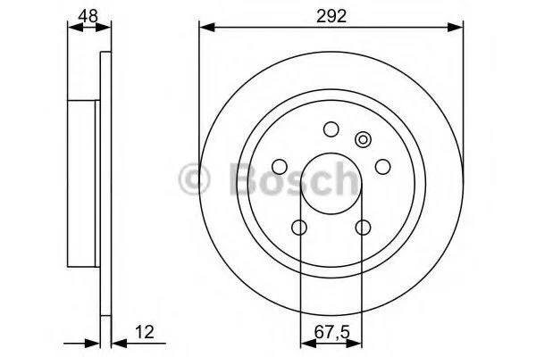 <strong>Гальмівний диск BOSCH 0986479C73 (фото 1)</strong>