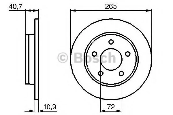 <strong>Гальмівний диск BOSCH 0986479C77 (фото 1)</strong>