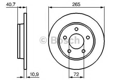 Гальмівний диск для BOSCH 0986479C77 фото товару