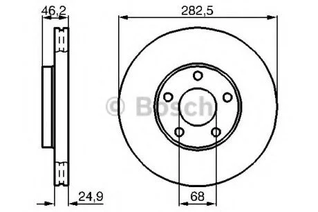 Гальмівний диск для BOSCH 0986479C81 фото товару