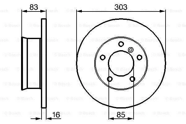 <strong>Гальмівний диск BOSCH 0986479C84 (фото 1)</strong>