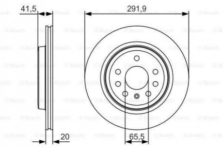 Тормозной диск BOSCH 0986479S27 (фото 1)