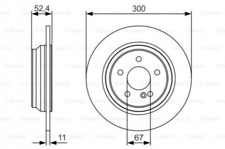 Купить Тормозной диск BOSCH 0986479S33 по низкой цене в Украине (фото 1)