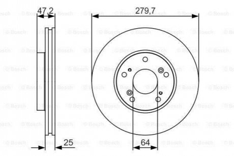 Купити Диск гальмівний BOSCH 0 986 479 S82 за низькою ціною в Україні (фото 1)