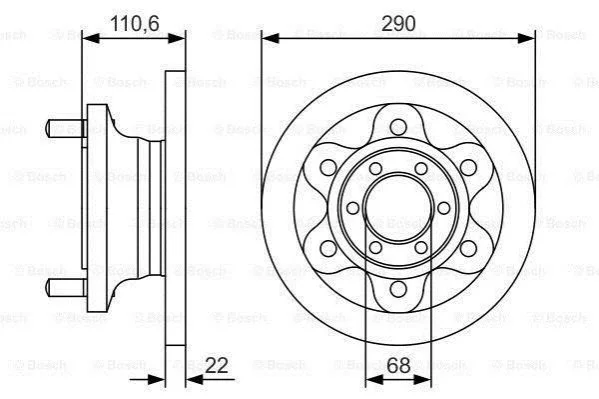 <strong>Диск гальмівний BOSCH 0986479S95 (фото 1)</strong>