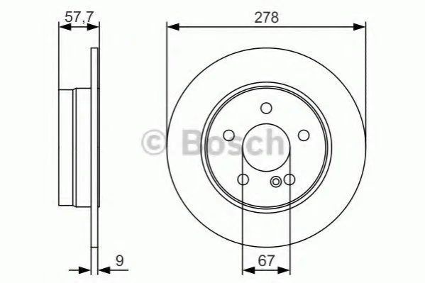 <strong>Гальмівний диск BOSCH 0986479S96 (фото 1)</strong>