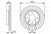 Диск тормозной перед. (вентил.) OPEL Ascona, Astra, Kadett E, Vectra A DAEWOO Lanos, Nexia BOSCH 0986479S98 (фото 1)