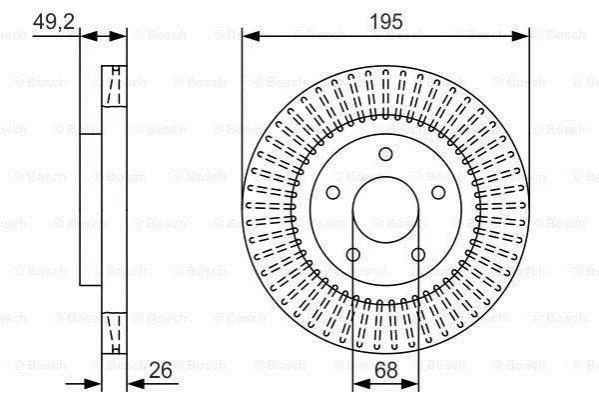 <strong>Диск тормозной BOSCH 0 986 479 T99 (фото 1)</strong>