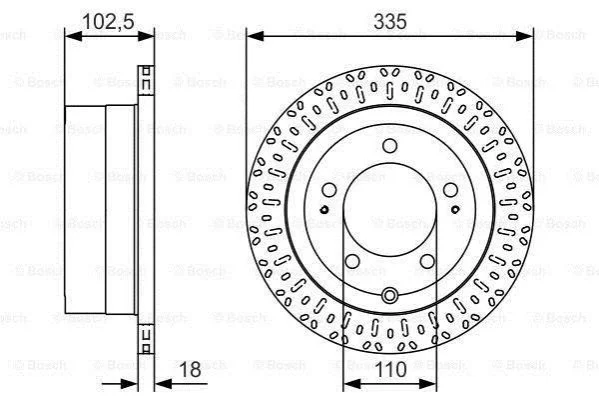 <strong>Диск гальмівний BOSCH 0 986 479 U32 (фото 1)</strong>