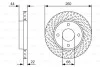 <strong>Гальмівний диск пер. NISSAN TIIDA BOSCH 0986479U54 (фото 1)</strong>
