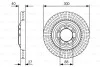 <strong>ISUZU Гальмівний диск передн. D-MAX I, D-MAX II BOSCH 0986479V29 (фото 1)</strong>