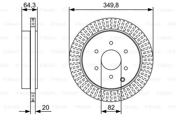 <strong>Диск гальмівний BOSCH 0986479W46 (фото 1)</strong>