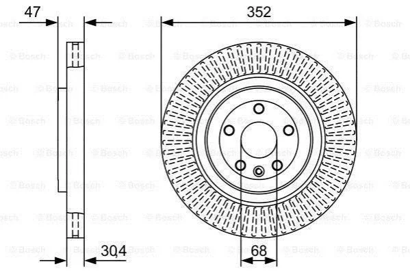<strong>Диск гальмівний BOSCH 0 986 479 W53 (фото 1)</strong>