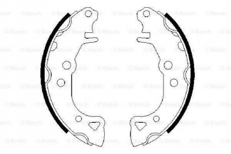 CITROEN Щеки тормозные AX, Saxo. BOSCH 0986487252 фото товара