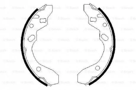 Гальмівні колодки для Mazda BOSCH 0986487417 фото товару