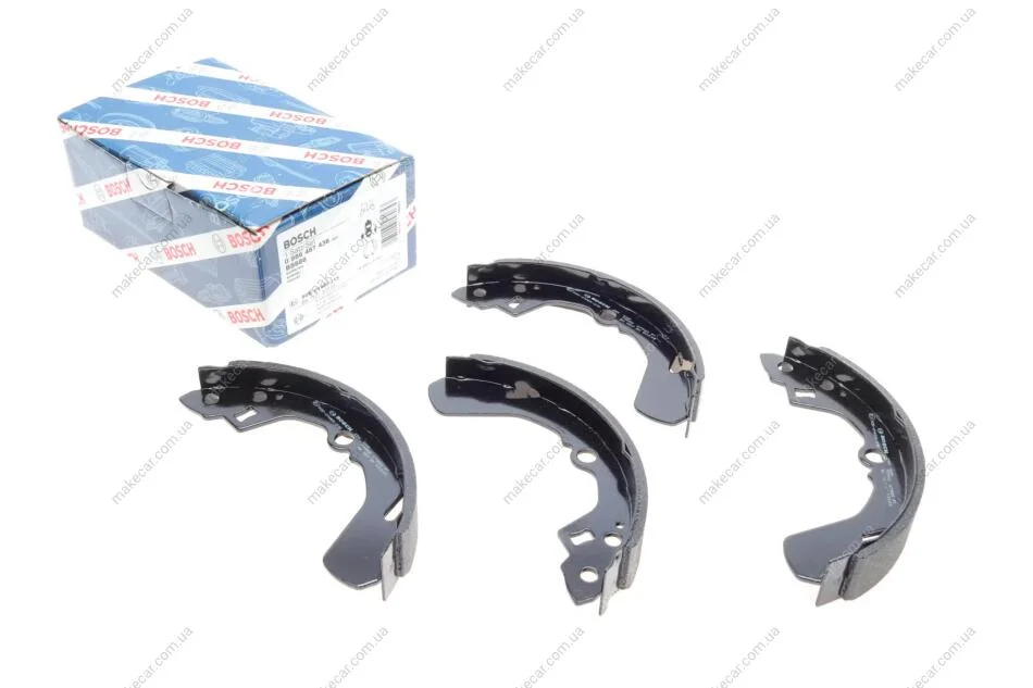 <strong>Колодки гальмівні барабанні (комплект 4 шт) BOSCH 0986487436 (фото 1)</strong>