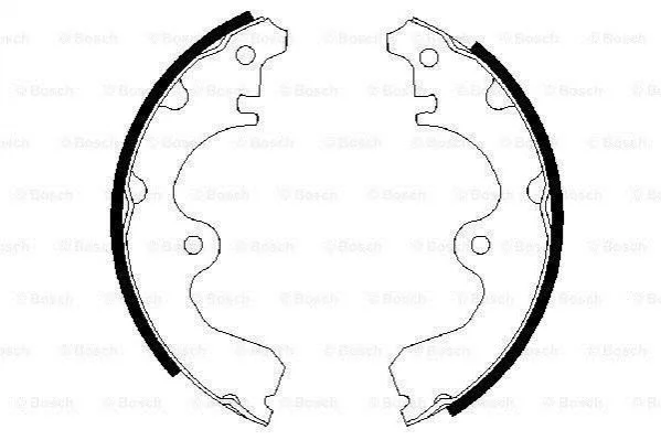 <strong>TOYOTA Щеки тормозные STARLET1.3 96-99 BOSCH 0986487474 (фото 1)</strong>