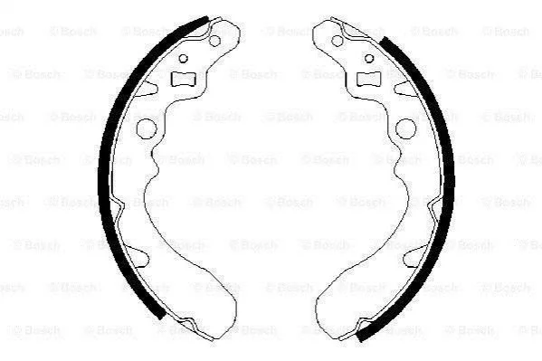 <strong>DAIHATSU Щеки тормозные CUORE L80 850 85-87 165x26 BOSCH 0986487504 (фото 1)</strong>
