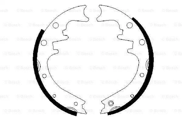 <strong>Тормозные колодки барабанные Cherokee BOSCH 0986487529 (фото 1)</strong>
