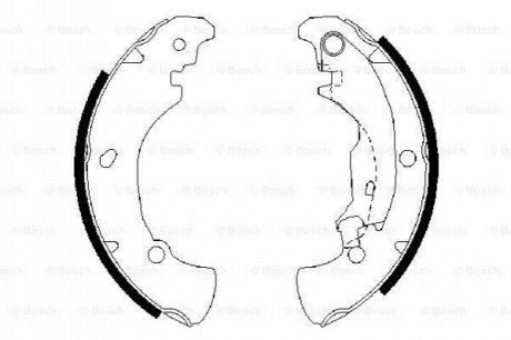 FIAT Щеки тормозные BRAVA,BRAVO 1.4-1.9 96- BOSCH 0986487560 фото товара