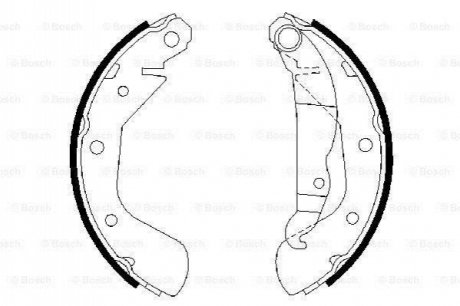 Гальмівні колодки барабанні BOSCH 0986487613 фото товару