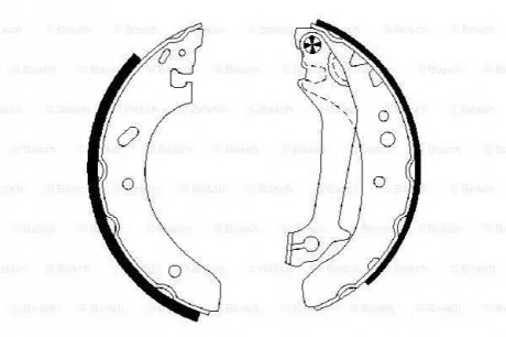 Щеки торм. FORD Escort 95- для Ford BOSCH 0986487674 фото товару