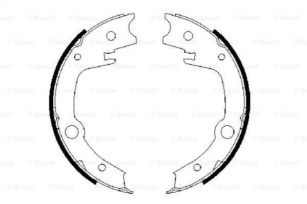 <strong>Колодки гальмівні барабанні BOSCH 0986487679 (фото 1)</strong>