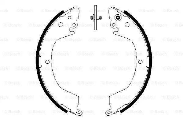 <strong>Колодки гальмівні барабанні BOSCH 0986487684 (фото 1)</strong>