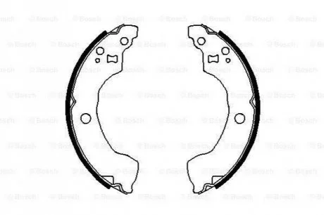 Гальмівні колодки, барабанні для Nissan BOSCH 0986487691 фото товару