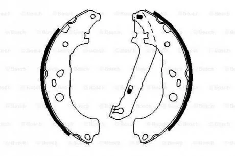 Гальмівні колодки барабані для Ford, Mazda BOSCH 0986487696 фото товару