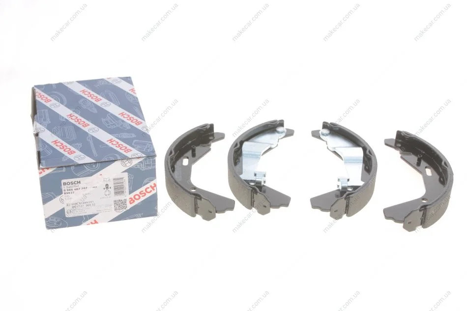 <strong>Колодки гальмівні барабанні BOSCH 0986487707 (фото 1)</strong>