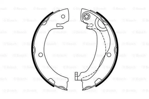 <strong>TOYOTA Щеки торм. задние Corolla Verso 04- BOSCH 0986487763 (фото 1)</strong>