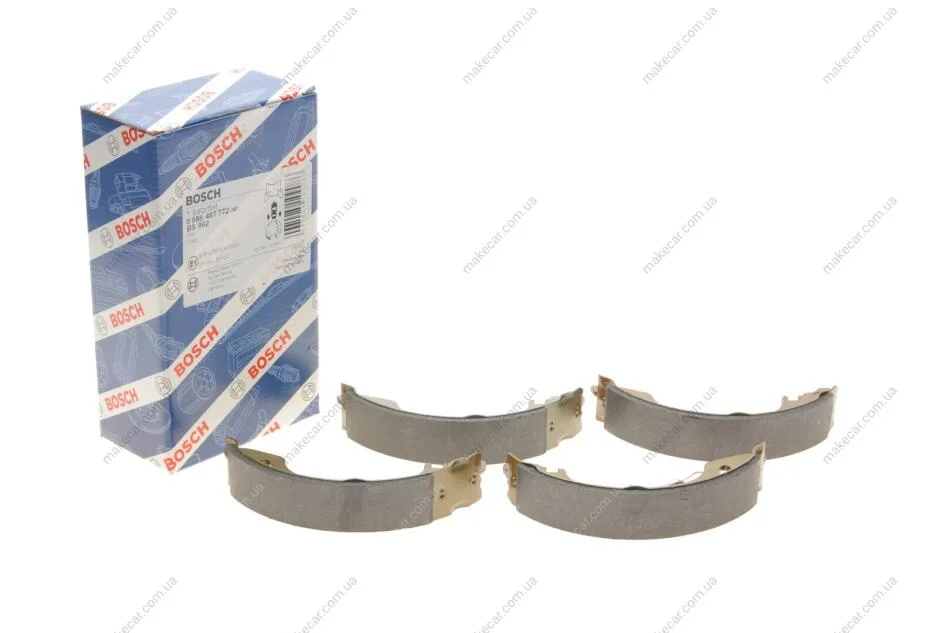 <strong>Колодки гальмівні барабанні BOSCH 0 986 487 772 (фото 1)</strong>