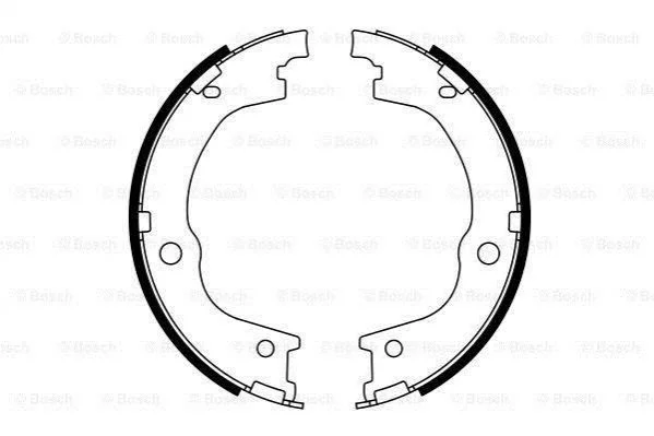 <strong>Тормозные колодки ручного тормоза Trajet BOSCH 0986487780 (фото 1)</strong>
