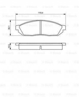 HONDA Тормозные колодки передн.Civic,Suzuki Alto,Carry BOSCH 0986494208