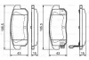 <strong>Тормозные колодки задн. MAZDA RX8, NISSAN BOSCH 0986494223 (фото 1)</strong>