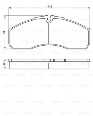 <strong>Гальмівні колодки дискові BOSCH 0986494266 (фото 1)</strong>