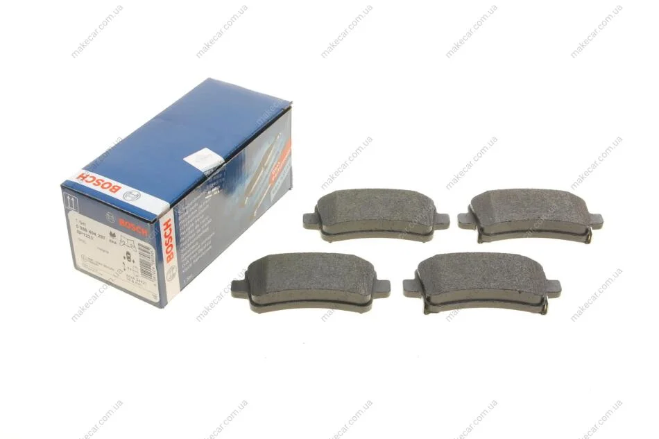 <strong>Комплект гальмівних колодок, дискове гальмо BOSCH 0986494297 (фото 1)</strong>