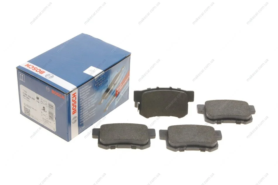 <strong>Комплект гальмівних колодок, дискове гальмо BOSCH 0986494358 (фото 1)</strong>