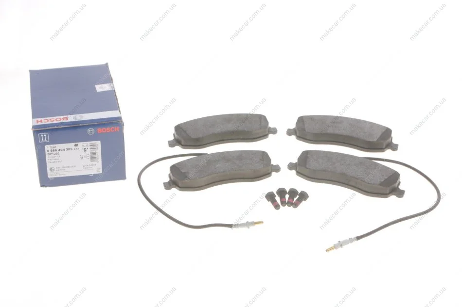 <strong>Колодки гальмівні дискові BOSCH 0 986 494 385 (фото 1)</strong>